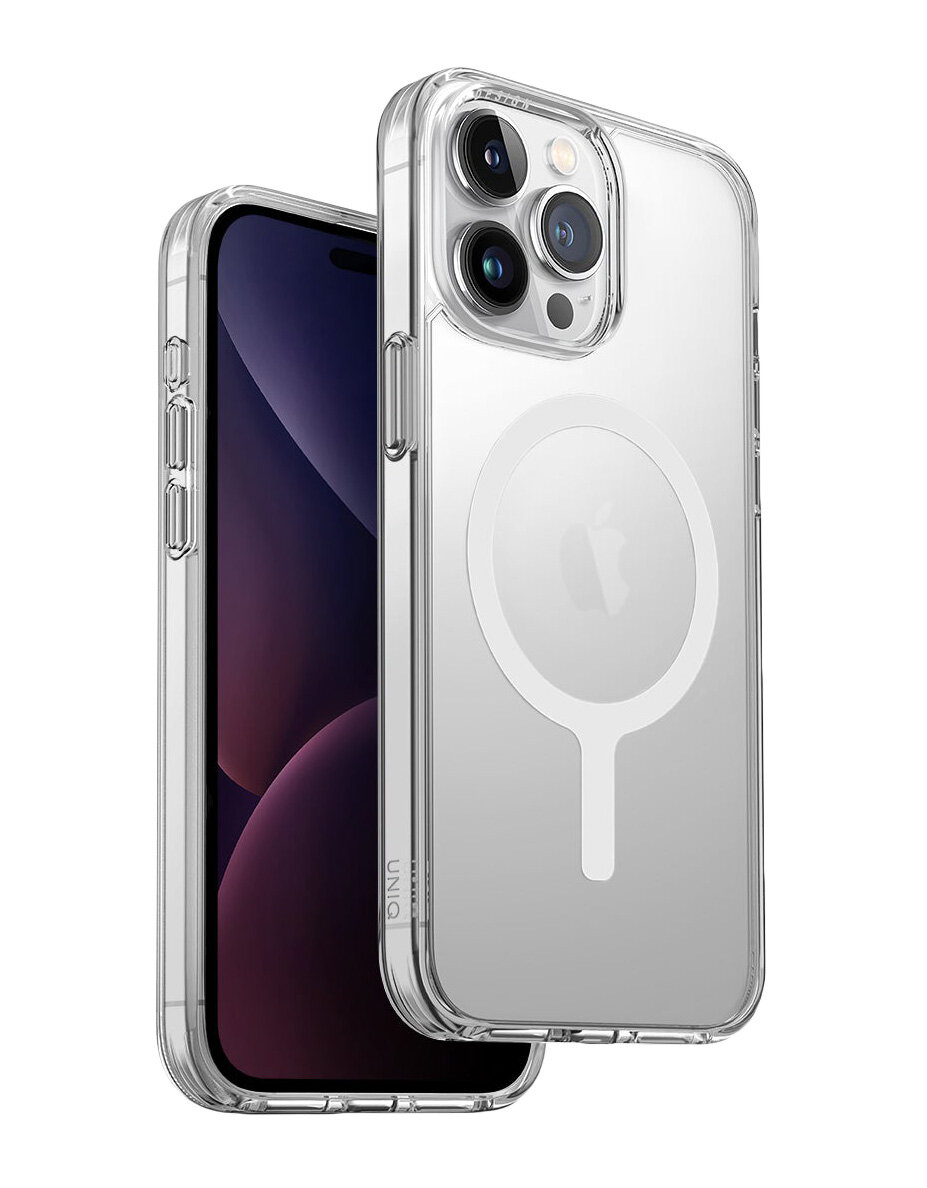 Защитный чехол Uniq Lifepro Xtreme AF MagSafe для iPhone 15 Pro Max Frost Clear