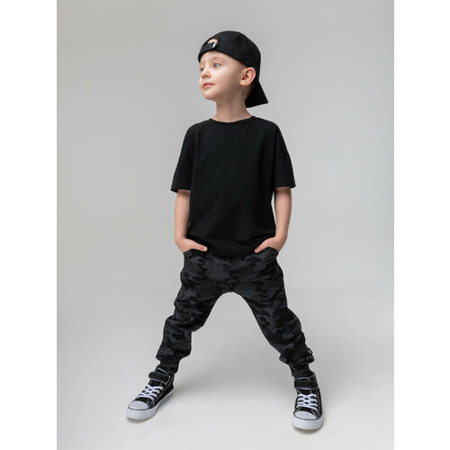 Брюки спортивные BODO, размер 122-128, серый брюки adidas детские карманы манжеты размер 164 черный