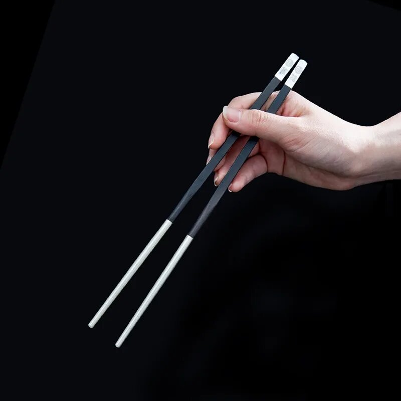 Серебряные палочки для еды из стерлингового серебра chopsticks