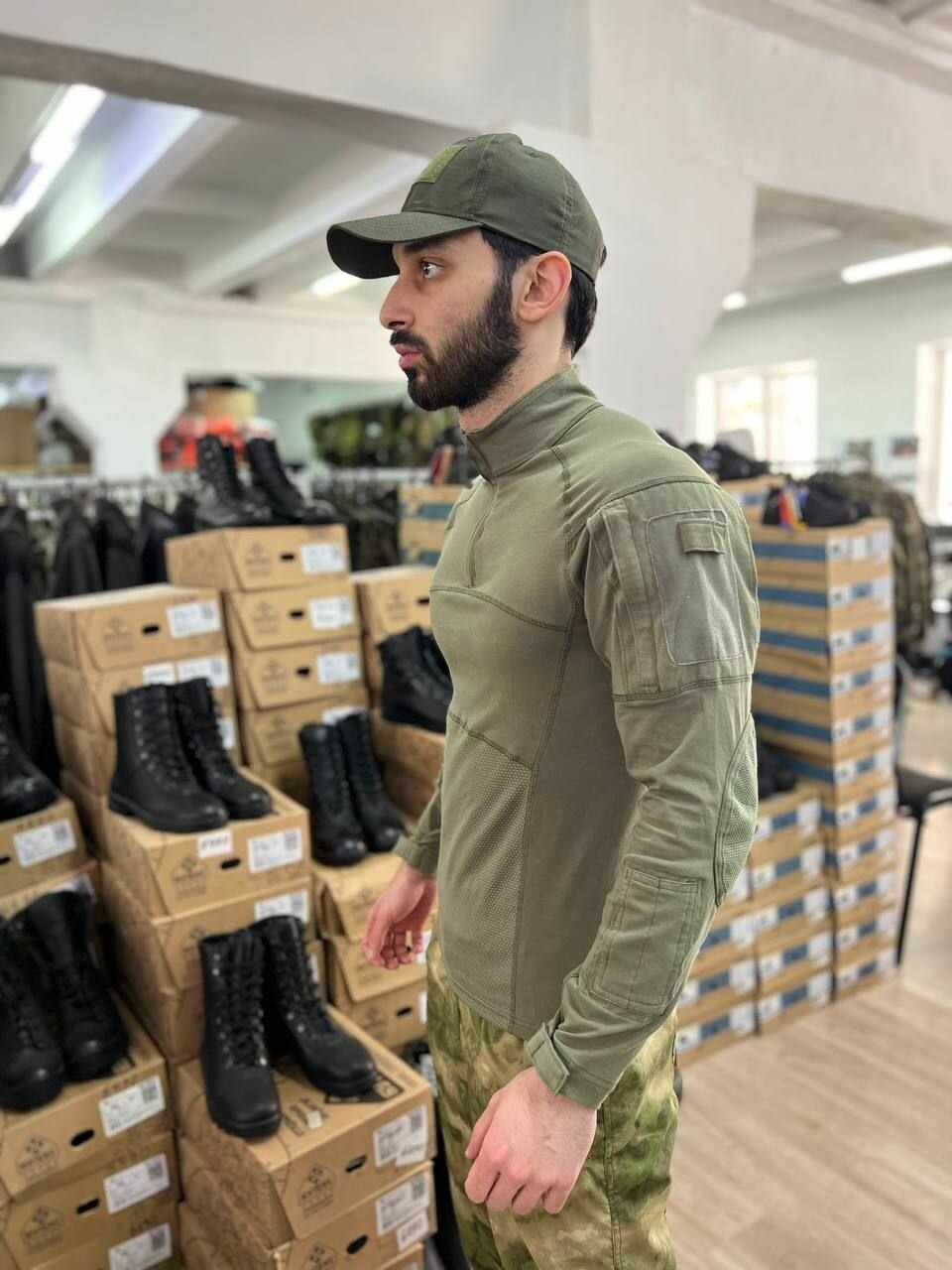 Тактическая боевая рубаха / комбат олива — фото 1