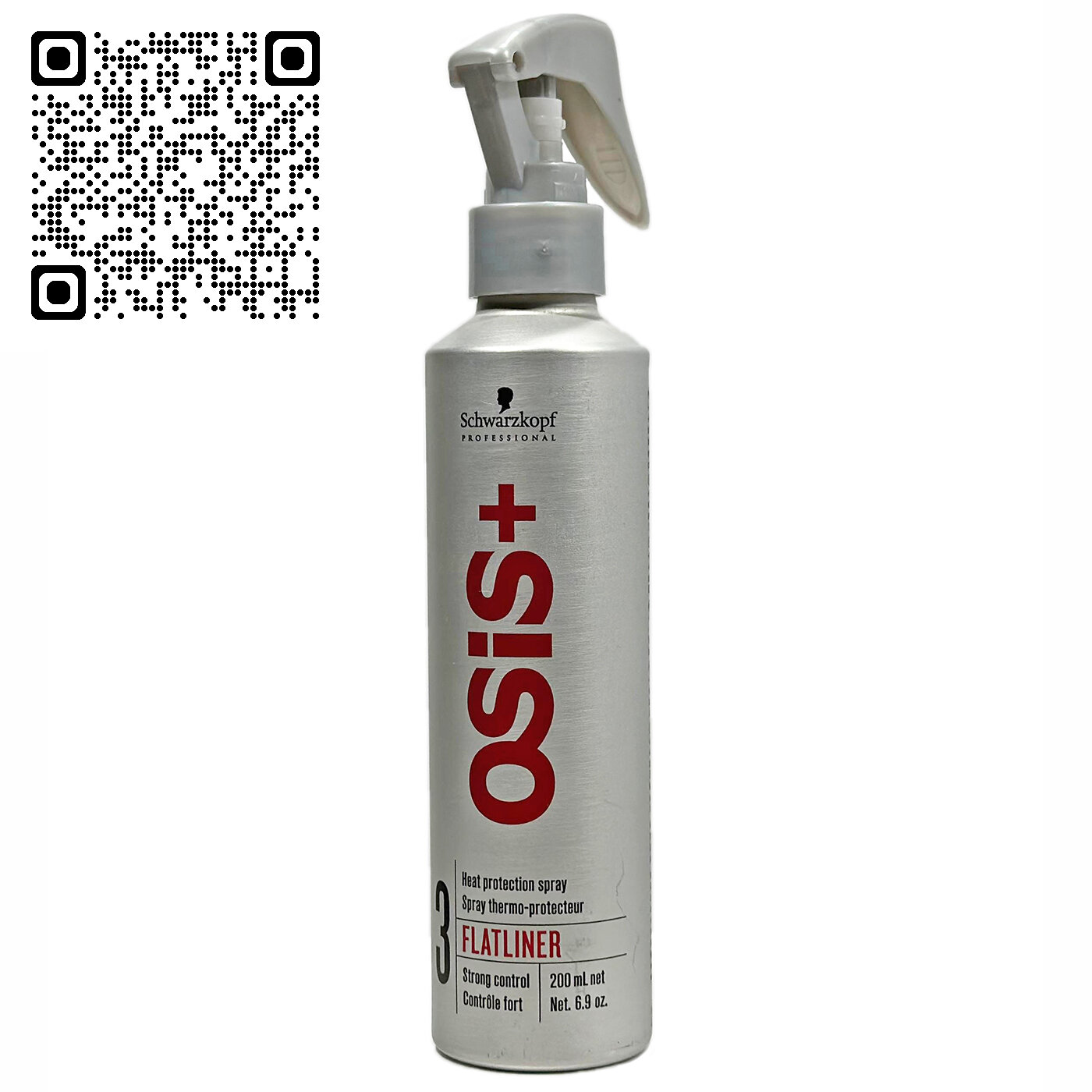 Шварцкоп / Schwarzkopf Osis Plus - Термозащитный спрей для волос Flatliner 3, 200 мл — фото 1