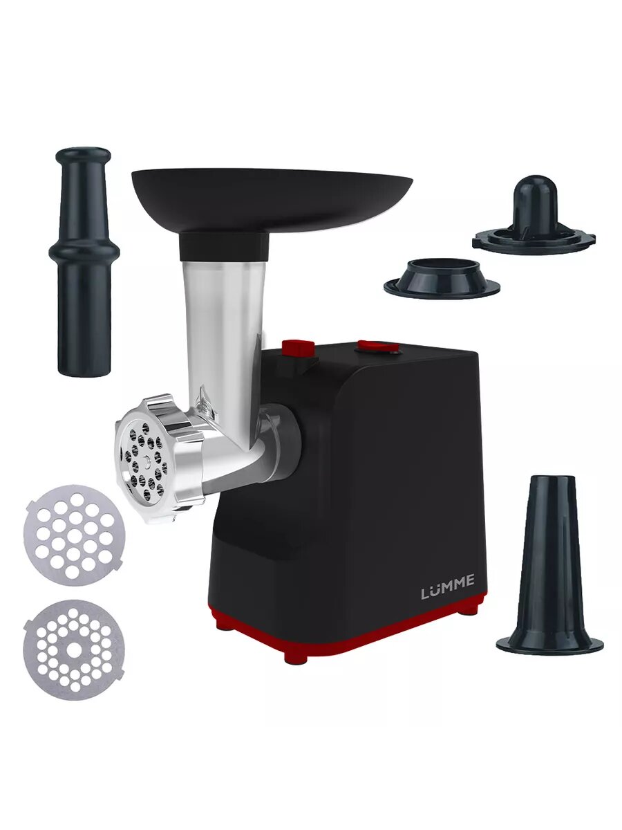Мясорубка LUMME LU-MG2111A черный/красный