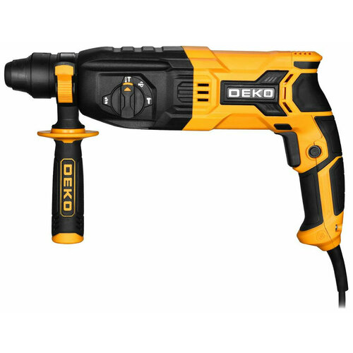 Перфоратор Deko ZKH950 в кейсе с набором из 5 буров SDS желтыйчерный 6504₽