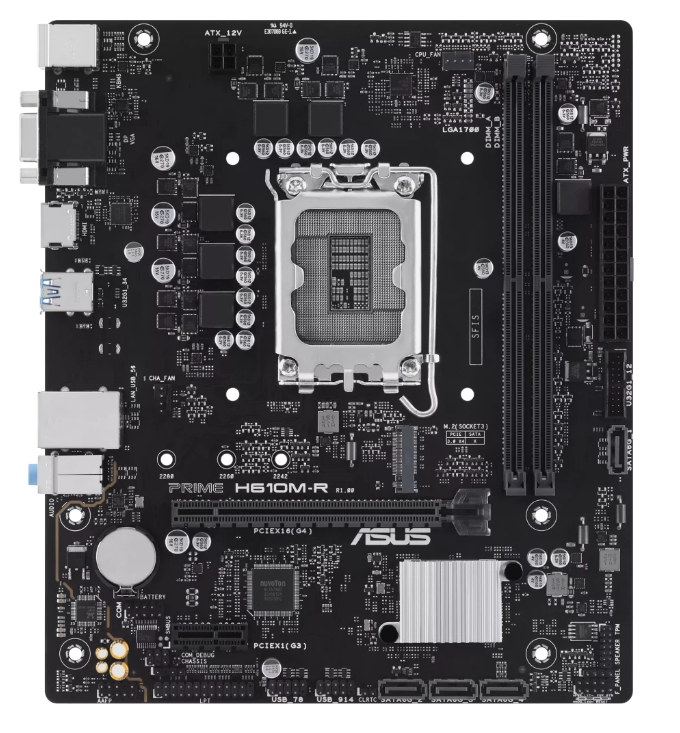 Материнская плата Asus PRIME H610M-R-SI Soc-1700 Intel H610 DDR5 mATX