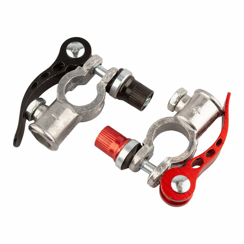 Клемма АКБ WB20-A1 быстросьемные латунь трубчатые (под зажим провода болтом), 2шт. (WB)