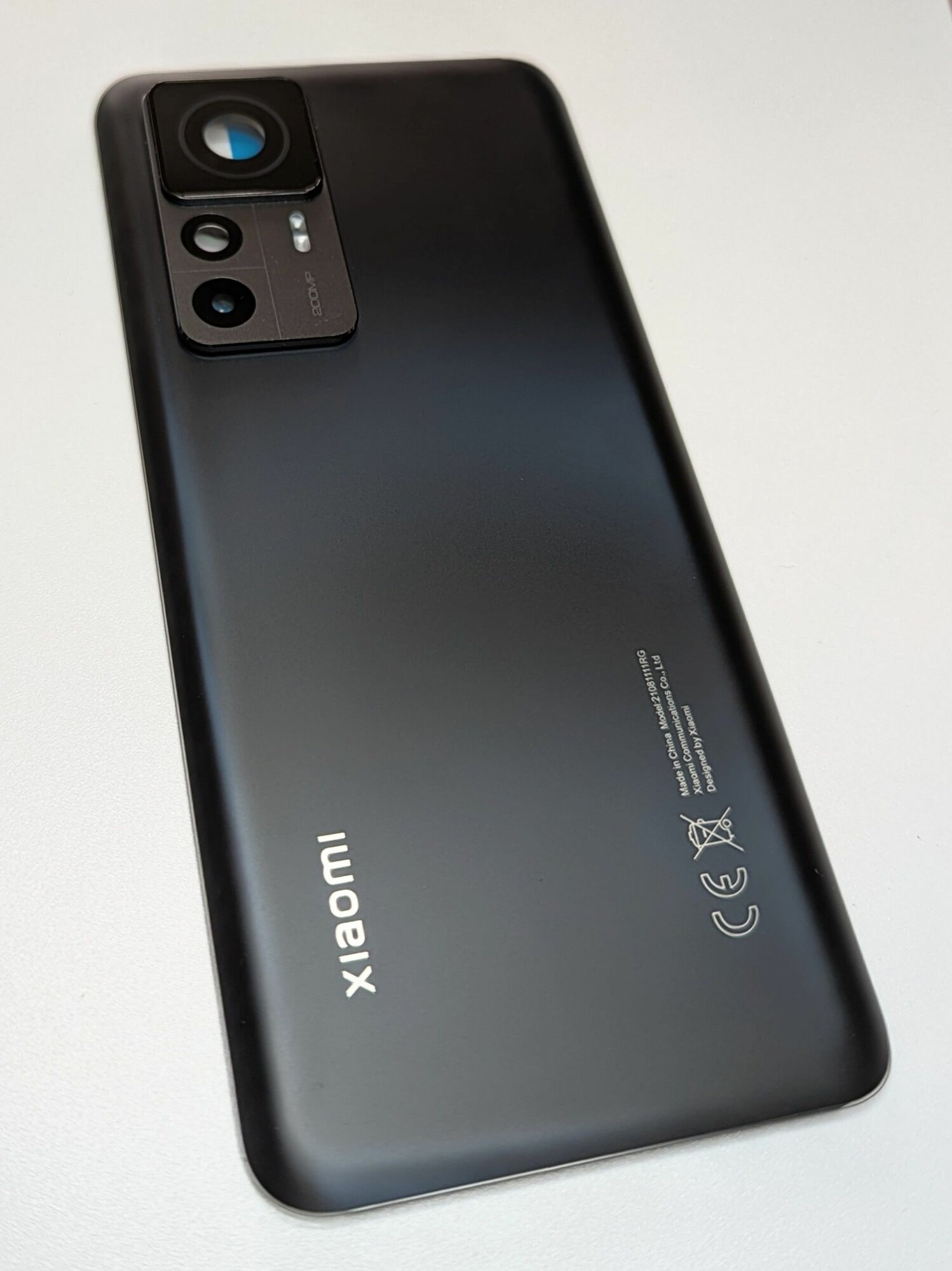 Xiaomi 12T Pro Задняя крышка со стеклами камеры черная