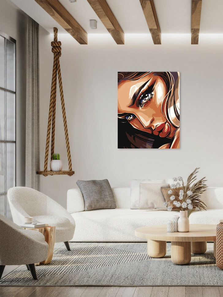 Картина по номерам "Красивая девушка" — фото 1