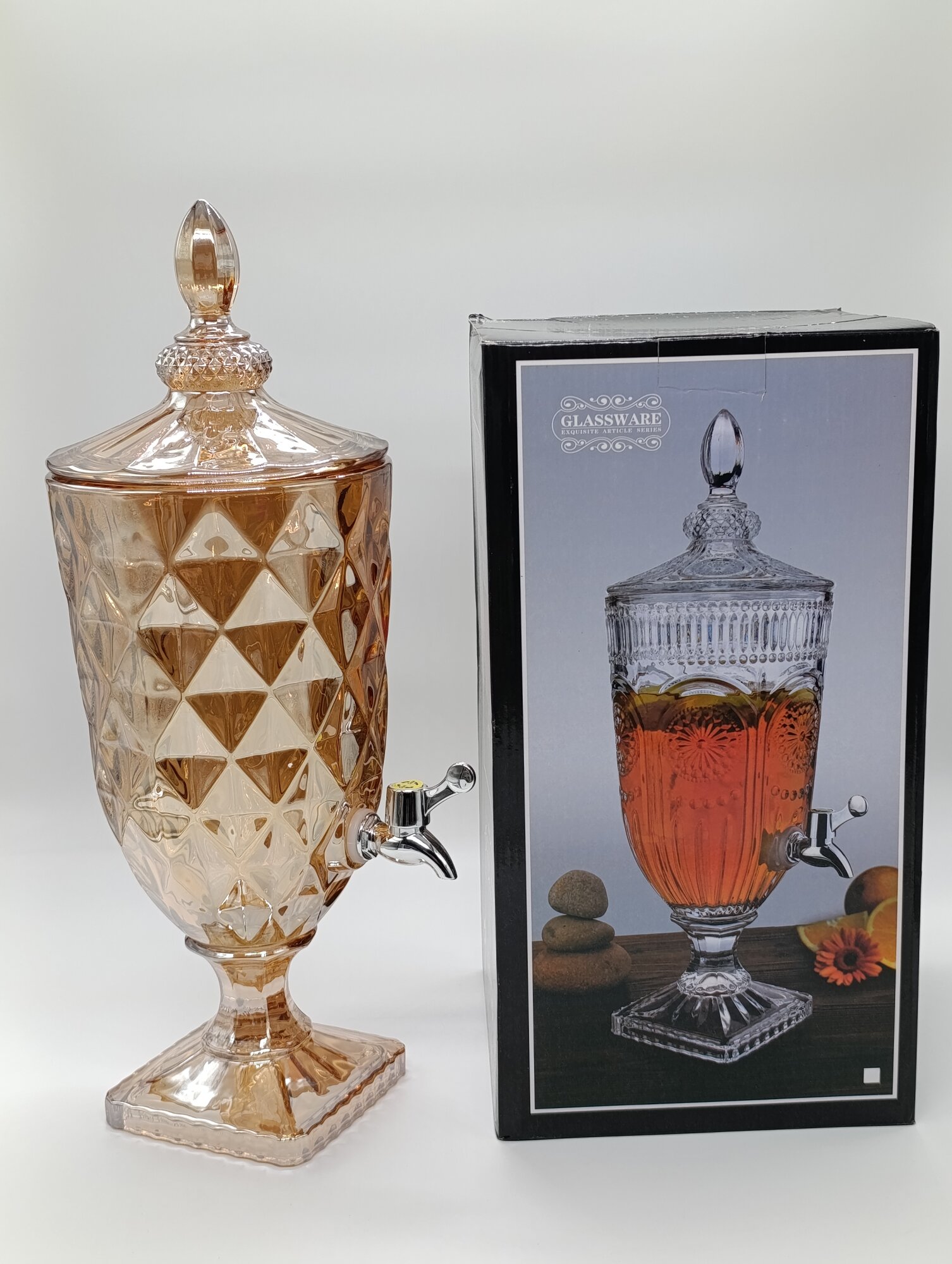 Хрустальный графин «Самовар» 3 литров – роскошный диспенсер для напитков — фото 1