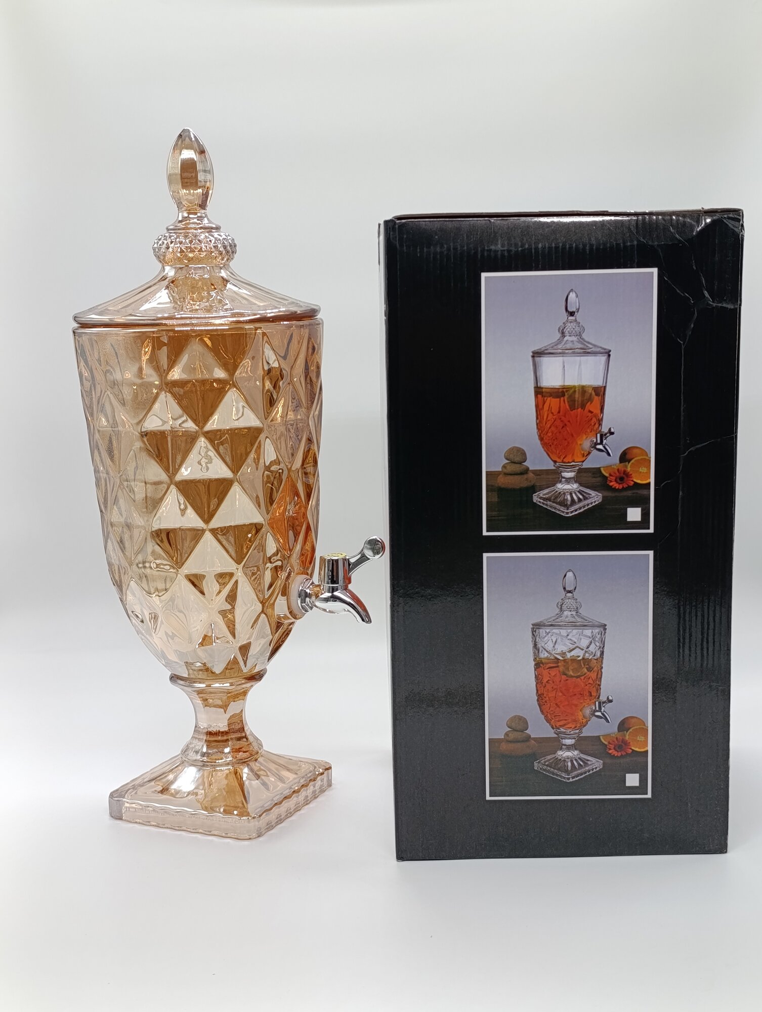 Хрустальный графин «Самовар» 3 литров – роскошный диспенсер для напитков — фото 1