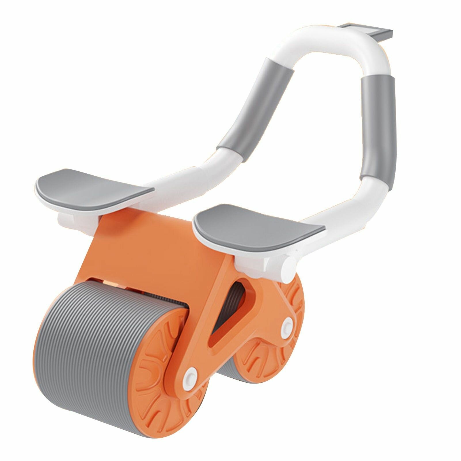 Abdominal Wheel, с противоскользящей основой и бесшумной работой, идеально подходит для домашних тренировок и улучшения физической формы Оранжевый с таймером