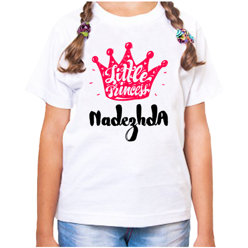 фото Футболка девочке белая little princess надежда р-р 28 нет бренда