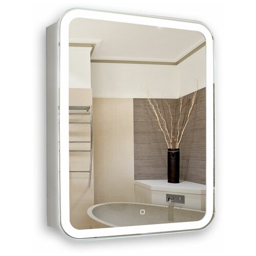 Зеркало-шкаф Azario Фиджи 60х15х75 Подвесной, Белый (LED00002364)
