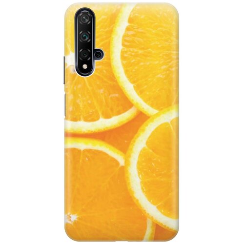 фото Cиликоновый чехол на huawei nova 5 / хуавей нова 5 с принтом "апельсины" gosso