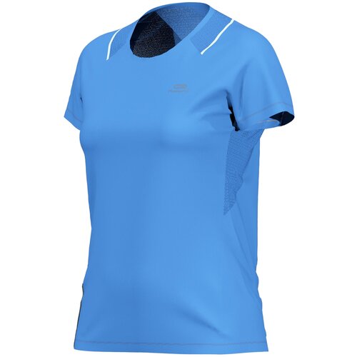 фото Футболка для бега женская run dry+ лазурно-голубая, размер: 40, цвет: синий/синий/пастельный мятный kalenji х декатлон decathlon