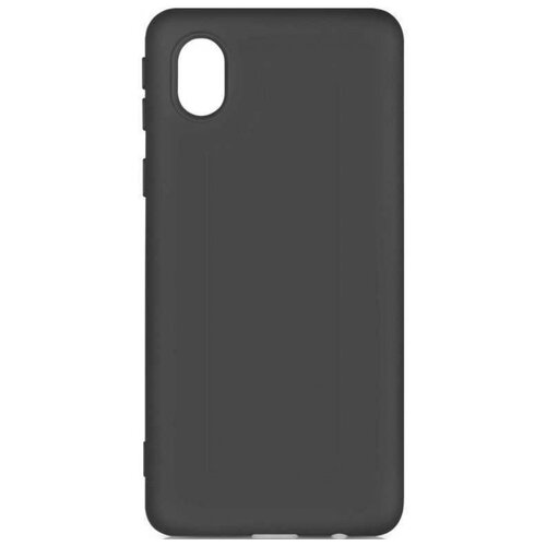 фото Чехол- накладка для samsung (a013) galaxy a01 core черный, microfiber case, borasco borasco by vespa