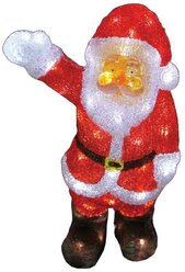 Фигурка NEON-NIGHT Санта Клаус приветствует, 30 см, красный/белый