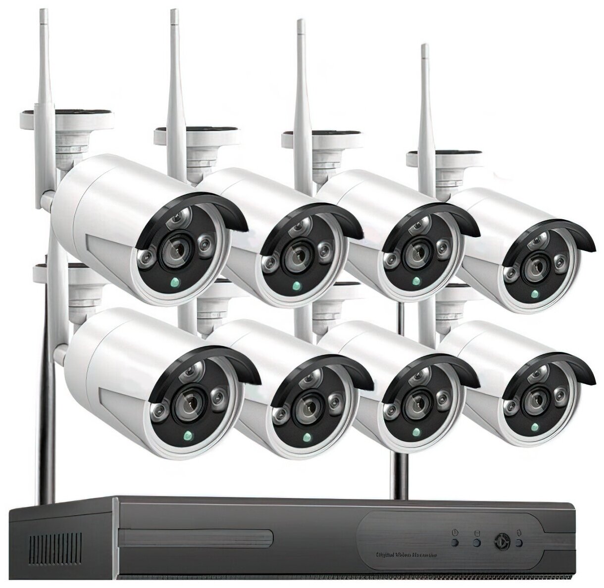 Цифровой беспроводной Wi-Fi комплект видеонаблюдения на 8 камер 3Mp со звуком Longse Light 8CH