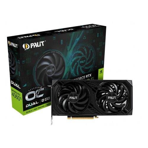 Видеокарта Palit GeForce RTX 4060 Ti DUAL OC 8G