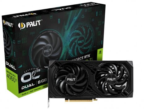 Видеокарта Palit GeForce RTX 4060 Ti DUAL OC 8G