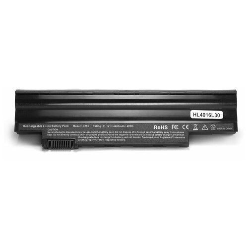 фото Аккумулятор iqzip для ноутбука acer aspire one d255, 522, emachines em355, happy, gateway lt25 series. 11.1v 4400mah pn: al10bw, nav70
