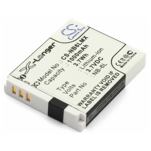 фото Аккумулятор для фотоаппарата canon nb-6l, nb-6lh (1000mah) cameron sino