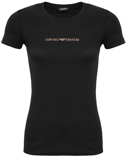 Футболка EMPORIO ARMANI, хлопок, размер 44, черный