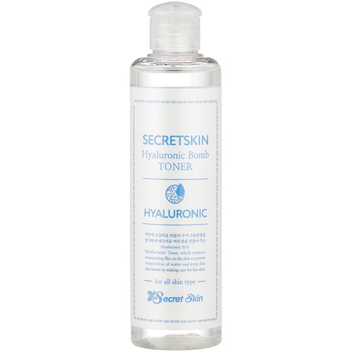 SS Тонер для лица с гиалуроновой кислотой NEW SECRETSKIN Hyaluronic Bomb Toner 250мл