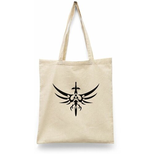 фото Сумка-шоппер унисекс каждому своё "легенда о зельде/the legend of zelda" черная