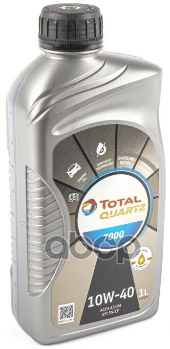 TotalEnergies Масло Моторное Полусинтетическое Total Quartz 7000 10W-40 1Л Ru (10200301) 11010301