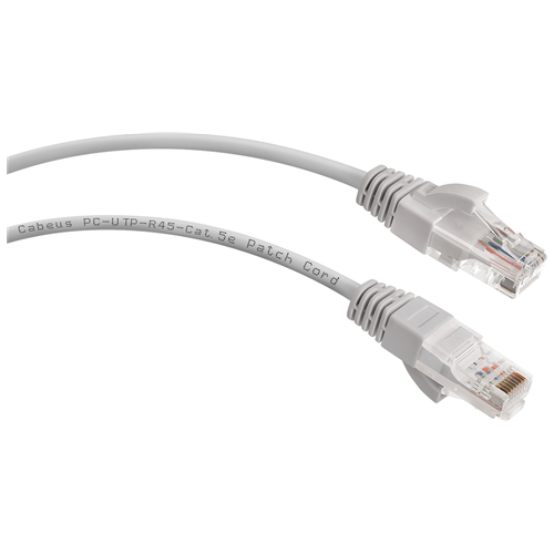 Cabeus PC-UTP-RJ45-Cat.5e-1m-LSZH - U/UTP,  5, 2xRJ45/8p8c, , , LSZH, 1 (PC-UTP-RJ45-Cat.5e-1m-LSZH)