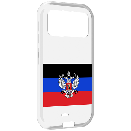 Чехол MyPads герб флаг ДНР-1 для Oukitel F150 H2022 задняя-панель-накладка-бампер