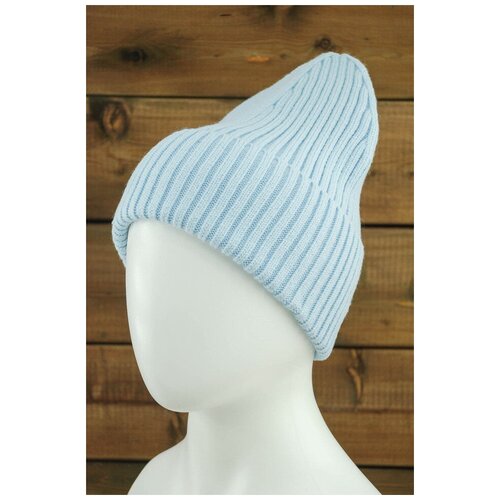 фото Шапка бини stigler, размер 55-58, голубой