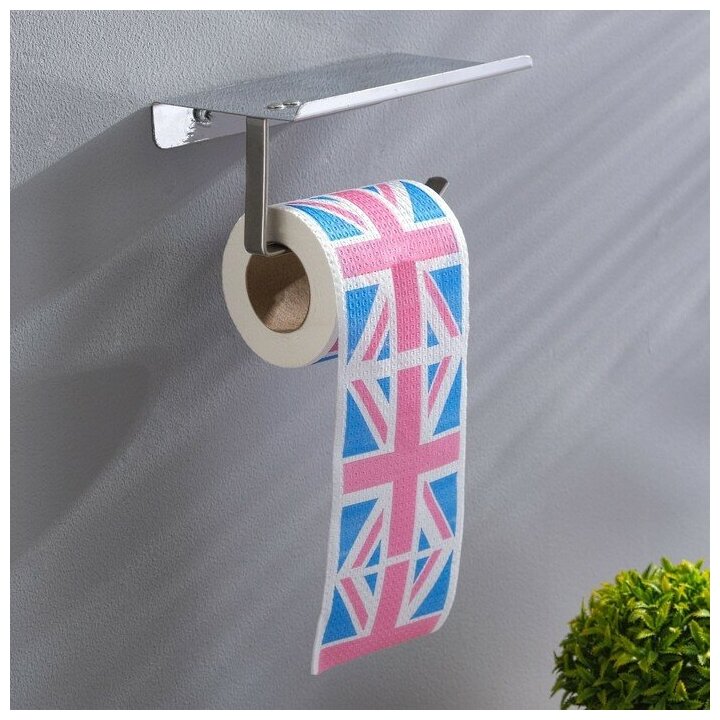 Сувенирная туалетная бумага "Флаг Британия", 9,5х10х9,5 см 9496456