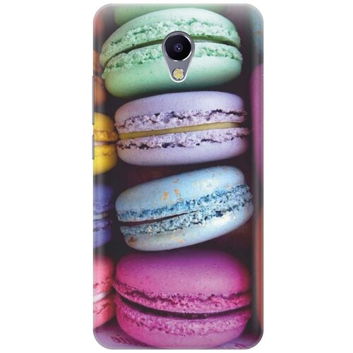 фото Cиликоновый чехол на meizu m5 note / мейзу м5 ноут с принтом "макаруны" gosso