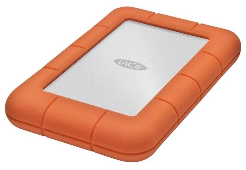 Внешний HDD LaCie Rugged Mini 1 ТБ, оранжевый\серый LAC301558