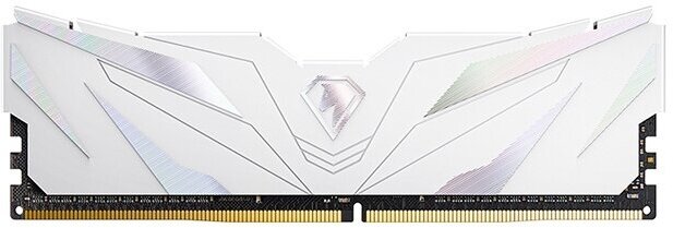 Оперативная память Netac Shadow II White DIMM DDR4 16Гб(3200МГц, CL16, NTSWD4P32SP-16W), (радиатор)