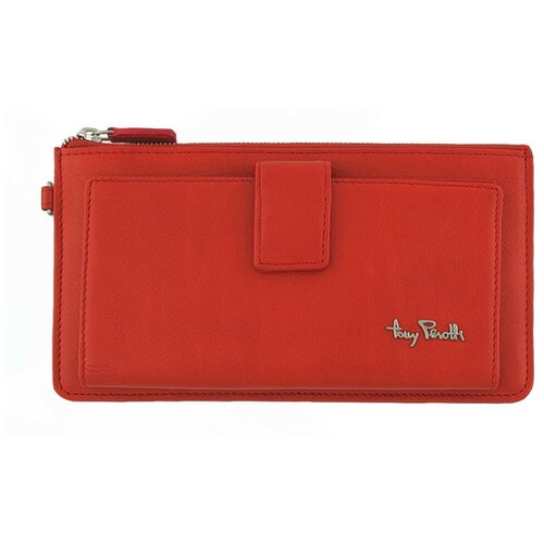 фото Кошелек tony perotti contatto, женская, натуральная кожа, красный