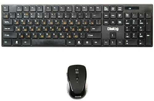 Беспроводная клавиатура и мышь комплект usb Dialog KMROP-4030U