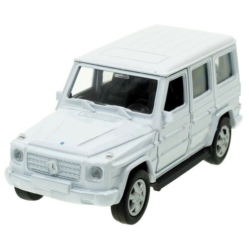 Внедорожник Welly Mercedes-Benz G-Class (43689) 1:34, 12 см, белый внедорожник welly mercedes benz g class 43689 1 34 12 см серебристый