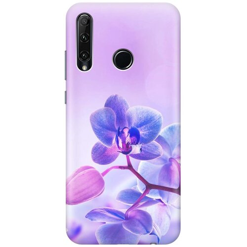 фото Ультратонкий силиконовый чехол-накладка для honor 10i / 20e с принтом "лиловые орхидеи" gosso