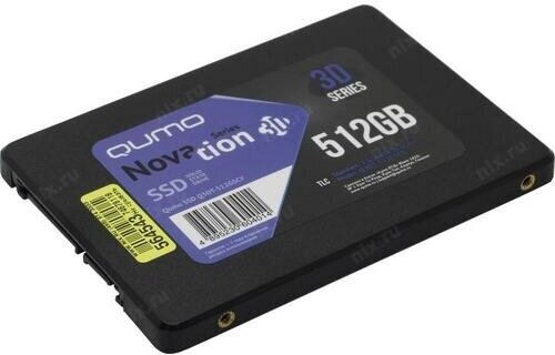 Внутренний SSD-накопитель Qumo Novation 512GB 2,5” SATA-III, 3D TLC, Черный Q3DT-512GSСY - фото №3
