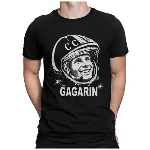 фото Футболка dream shirts "гагарин" мужская l черная