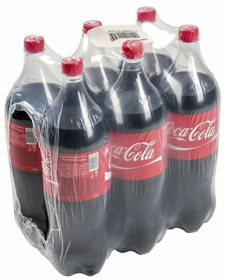 Coca-cola Напиток газированный, 2л, 6шт