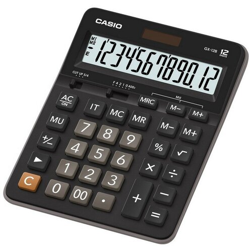 Калькулятор настольный ПОЛНОРАЗМЕРНЫЙ Casio бухг. GX-12B 12 разр