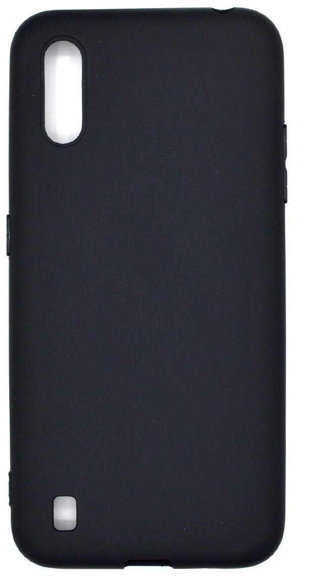 Чехол матовый для Samsung Galaxy A01, черный