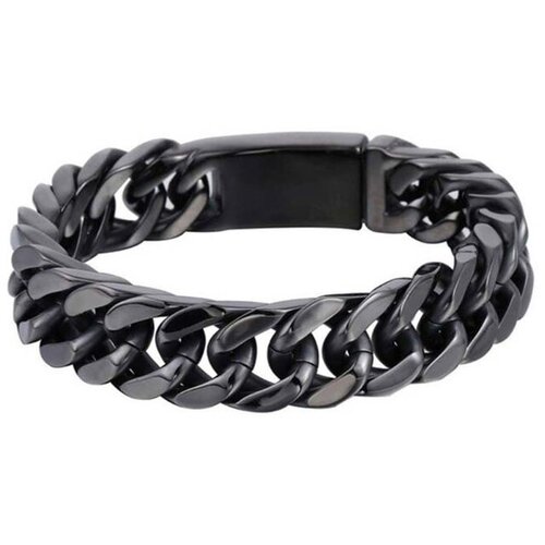 фото Жесткий браслет lero, 1 шт., размер 21 см, размер one size, черный