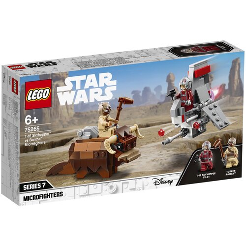 LEGO Star Wars 75265 Микрофайтеры: Скайхоппер T-16 против Банты, 198 дет. lego конструктор lego star wars 40268 r3 m2