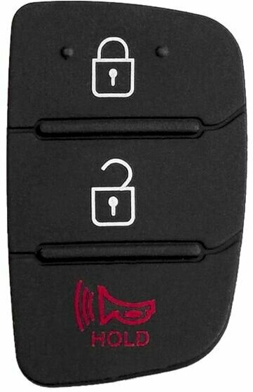 Резиновая кнопка для выкидного смарт ключа Hyundai Tucson Sonata Elantra, 1S001, 3 кнопки