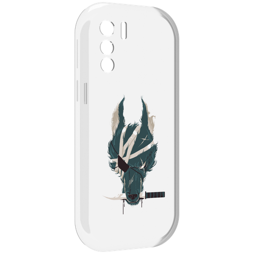 Чехол MyPads волк-разбойник для UleFone Note 13P задняя-панель-накладка-бампер