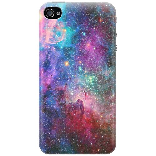 фото Cиликоновый чехол на apple iphone 4 / 4s / эпл айфон 4 / 4с с принтом "волшебный космос" gosso